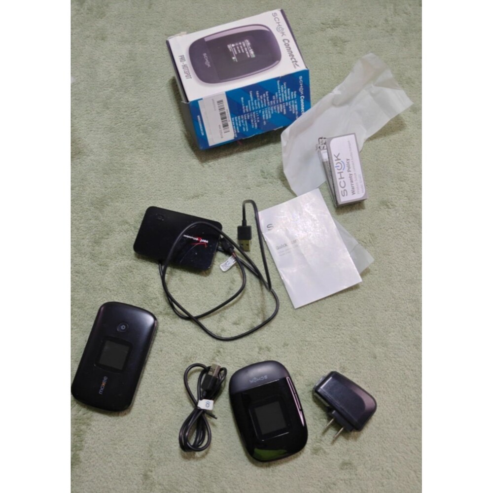 Lot of 3 Mobile WiFi Hotspots Schok Connect Turbo Moxee K779HSDL Novatel MiFi220